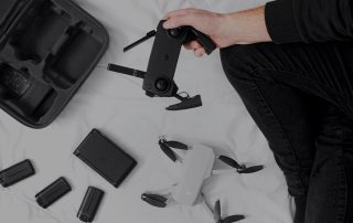 Drone in a mans hand
